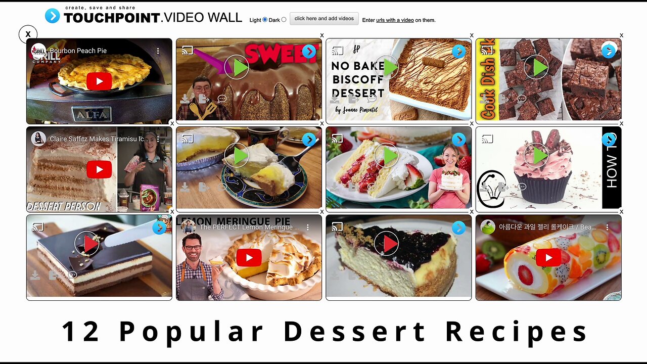 12 Delicious Dessert Recipes - TouchPoint Video Wall