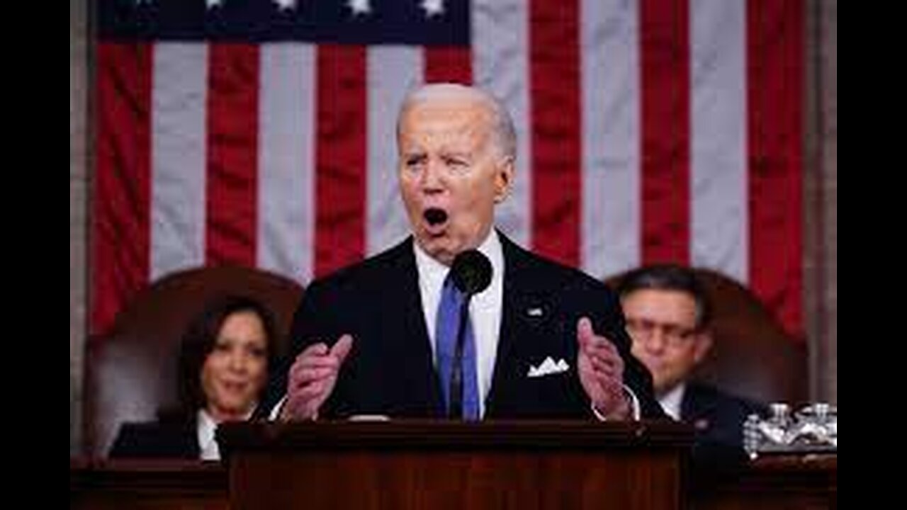 POTUS 2024 Joe Biden addressing SOTU