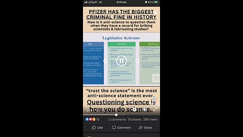 Pfizer biggest fines: man questions representative of Pfizer on conference