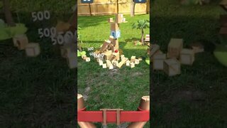 The Slow Collapse Angry Birds #angrybirds #augmentedreality