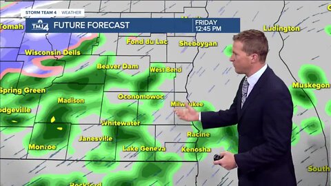 On and off rain all day Friday