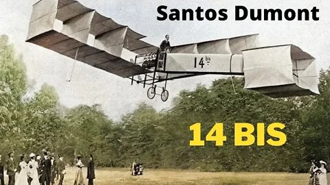 [ VÍDEO RARO ] Santos Dumont e o 14-BIS #avião #aviação #historia