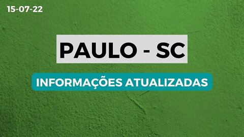 PAULO SC informações atualizadas