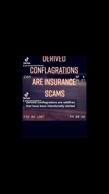 Derived Conflagrations are Insurance Scams