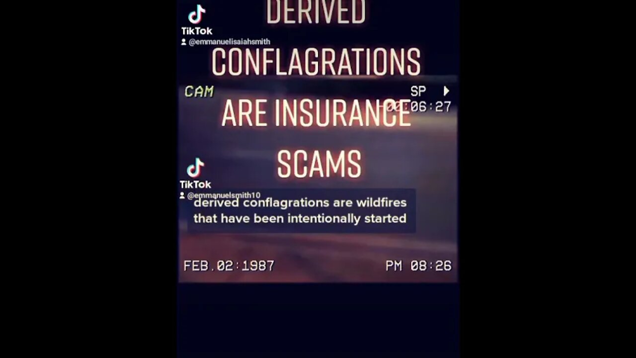 Derived Conflagrations are Insurance Scams