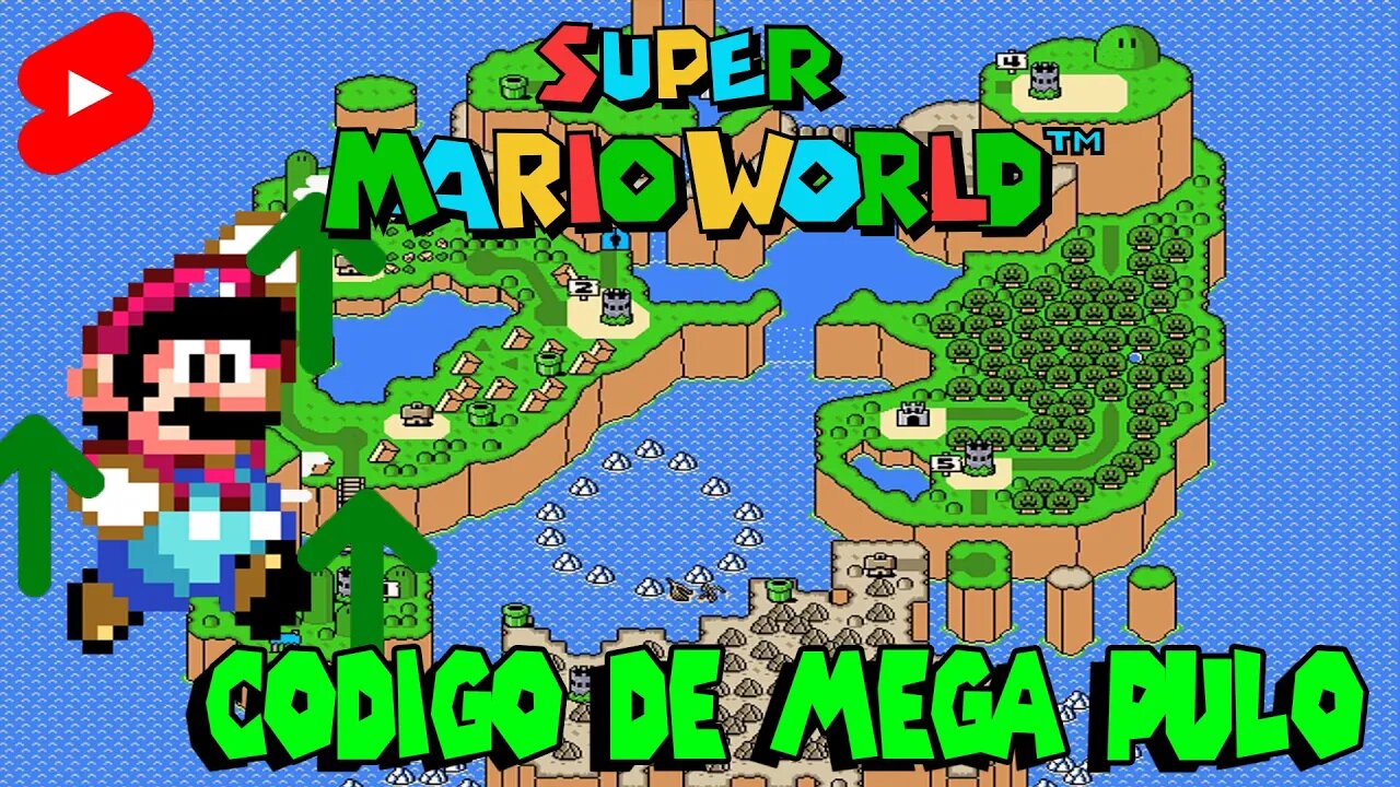 Codigo de MEGA PULO no SUPER MARIO WORLD #shorts