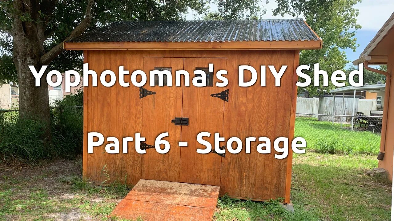 DIY Off Grid Shed Part 6 Shed Storage