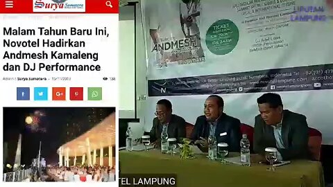 ANDMESH KAMALENG MERIAHKAN MALAM PERGANTIAN TAHUN 2020 NOVOTEL LAMPUNG