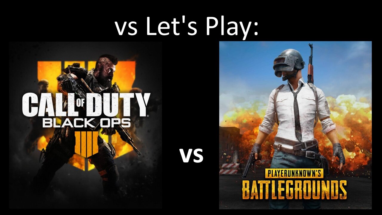 vs Let's Play: Call of Duty Black Ops 4's Blackout vs PubG on Xbox One X - Comparison