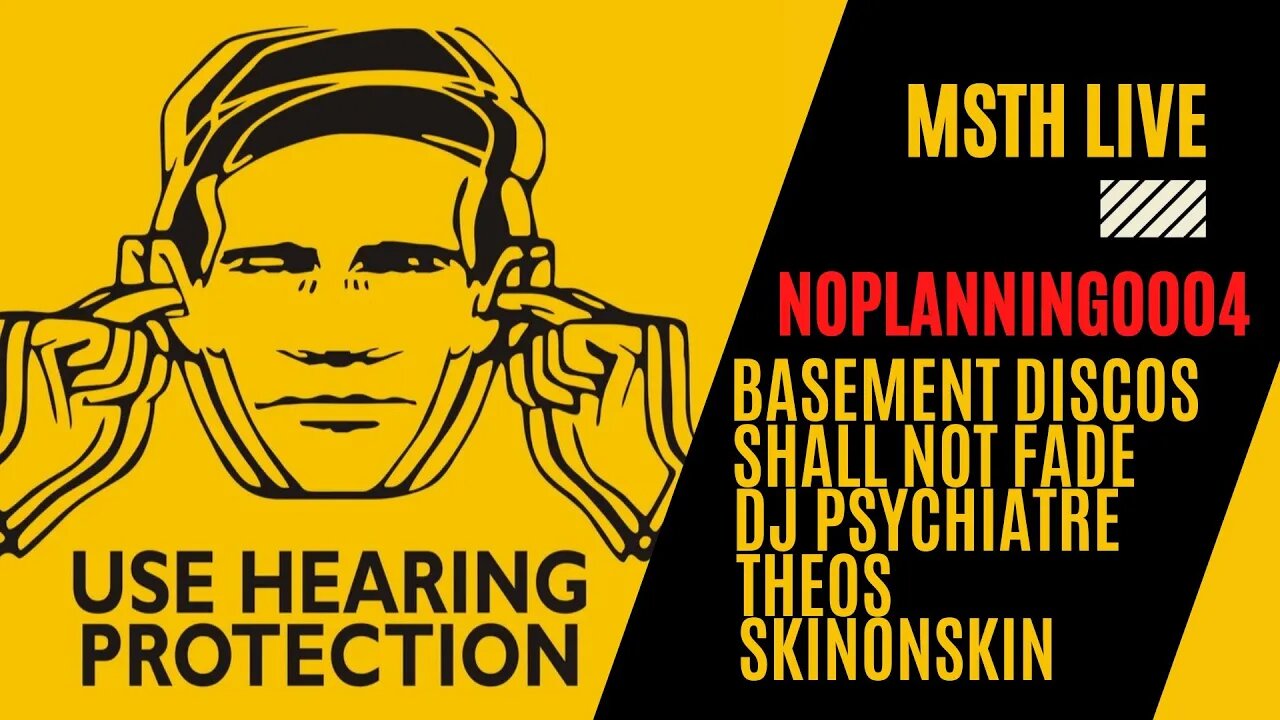 #noplanning | 0004 | Interplanetary Criminal | The Basement Discos | Shall Not Fade | DJ Psychiatre