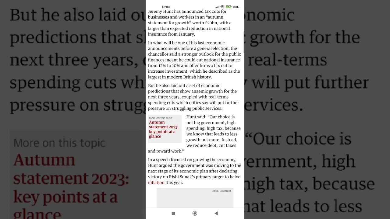 Autumn statement: tax cuts to buy sucker votes
