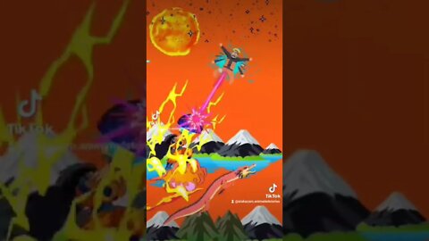 Goku x Naruto : Gif ART #crossover #anime #nerd #otaku #geek #goku #naruto #dragonball