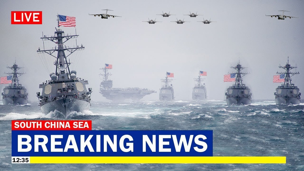 China Shocked! US Aircraft Carrier Warns China's Navy not to mess in the South China Sea