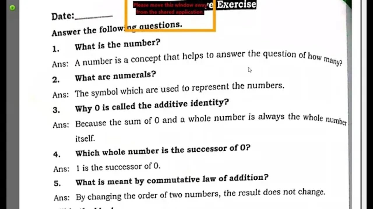 CLASS 6 Maths A LEC 7 6 8 2020