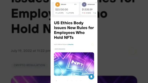 US Issues New Rules For NFTs Holders #cryptomash #cryptomashnews #cryptonews #viralvideo2022
