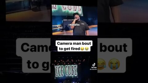 Ice cube Checks Camera Man😂