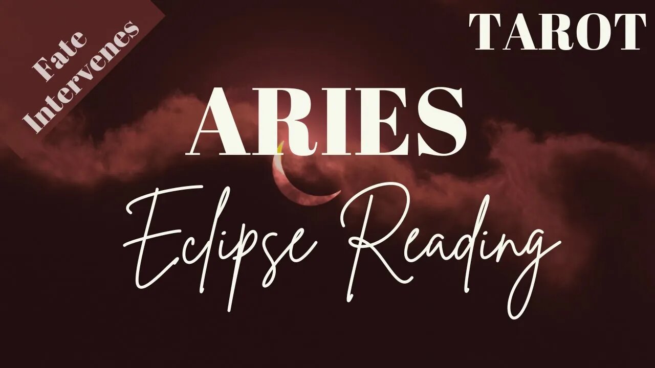 ARIES October ECLIPSES Tarot Reading || FATED EVENTS Incoming!