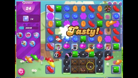 Candy Crush Level 2483 Audio Talkthrough, 2 Stars 0 Boosters