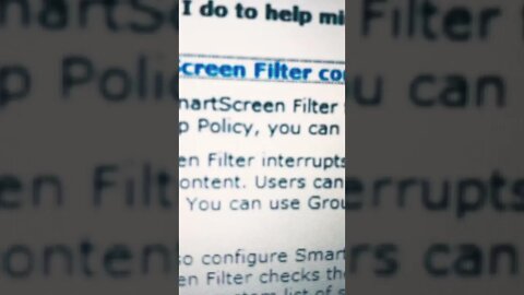 Filters on screen