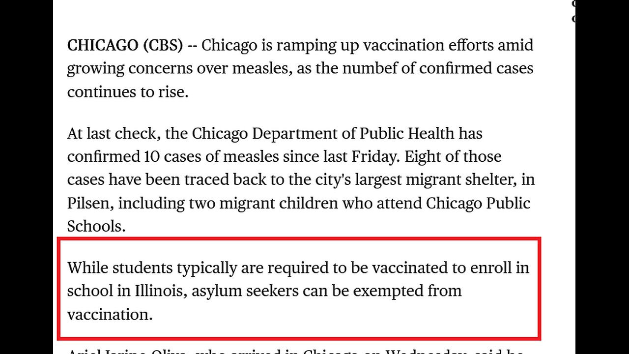 Chicago steps up vaccinations amid measles outbreak tied to migrant shelter