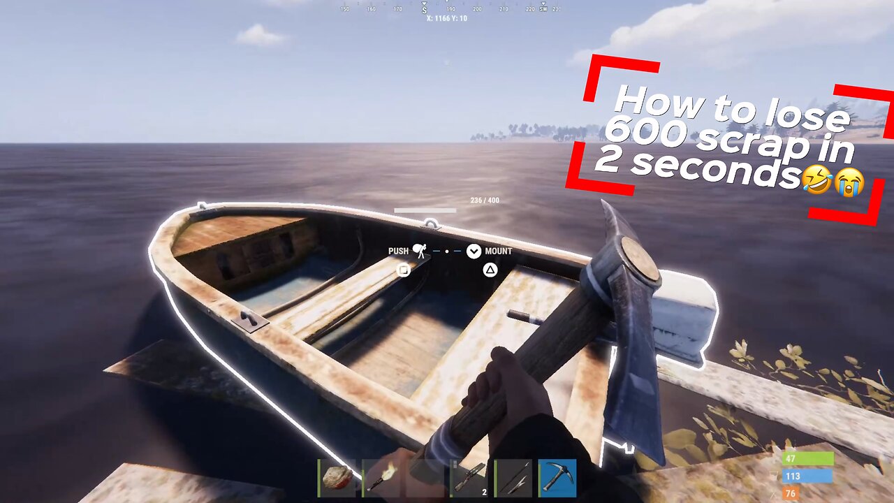 Losing a whole inventory is never fun #glitch #rust