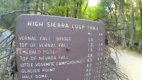 Yosemite 2024 Curry Village to Mist Trail to Footbridge-Part 1