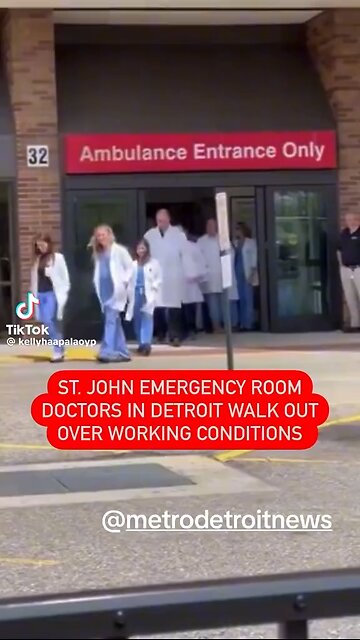 Detroit emergency room walk out