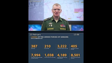 23.02.23 ⚡ Russian Defence Ministry report on the progress of the denazification of Ukraine