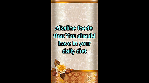 Alkaline foods that you sholud have in your daily diet