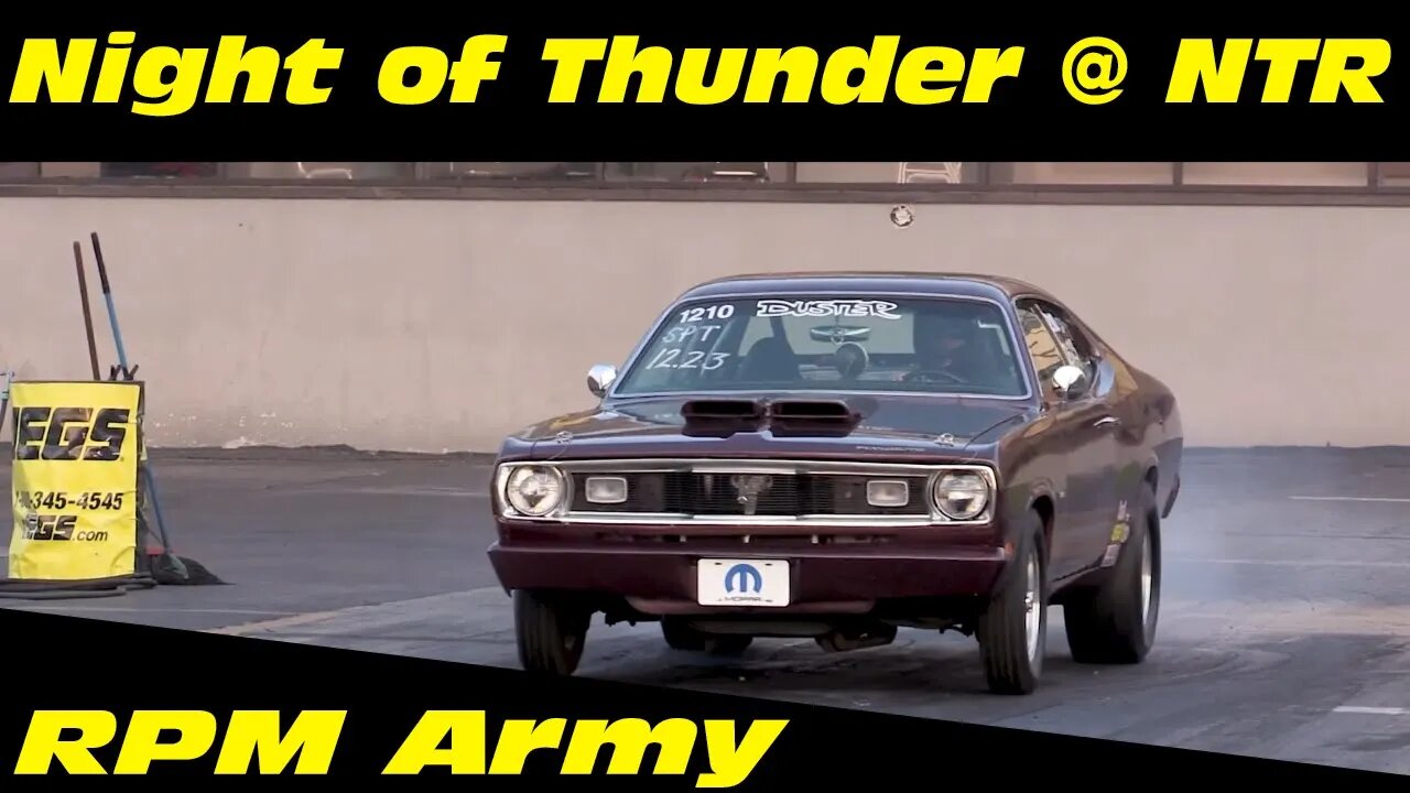 Plymouth Duster Drag Racing Night of Thunder