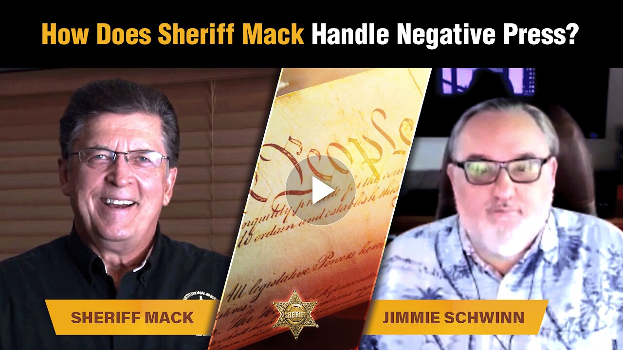 How Does Sheriff Mack Handle Negative Press?