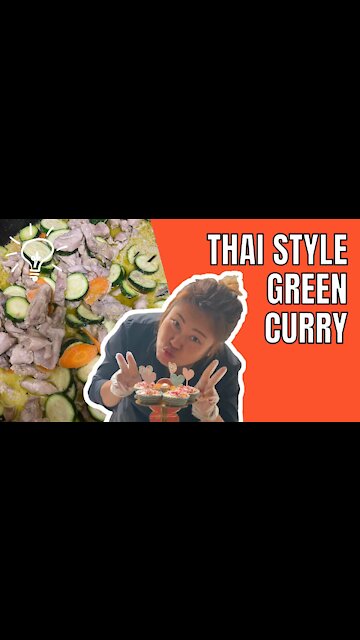 Cooking Thai Style Green Curry. Cooking Ideas & Inspiration. Dysha Kitchen. #shorts