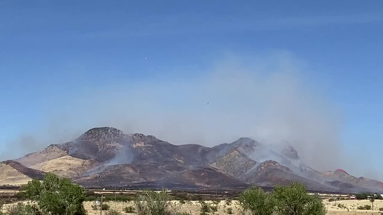 Elgin Bridge Fire - Air tankers deployed