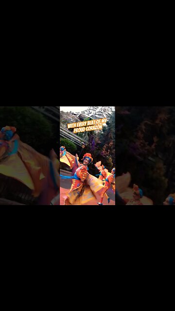 Coco dancers in front of the Matterhorn #disneyland #magichappens #coco #parade