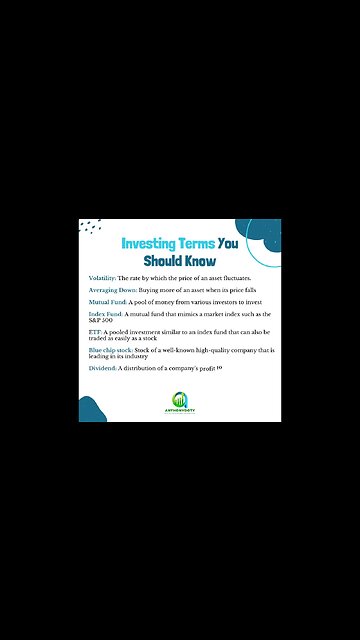 ✨Here are some commonly used investing terms & definitions.