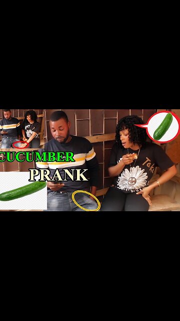 Cucumber Prank Gone Funny.😱😂😂