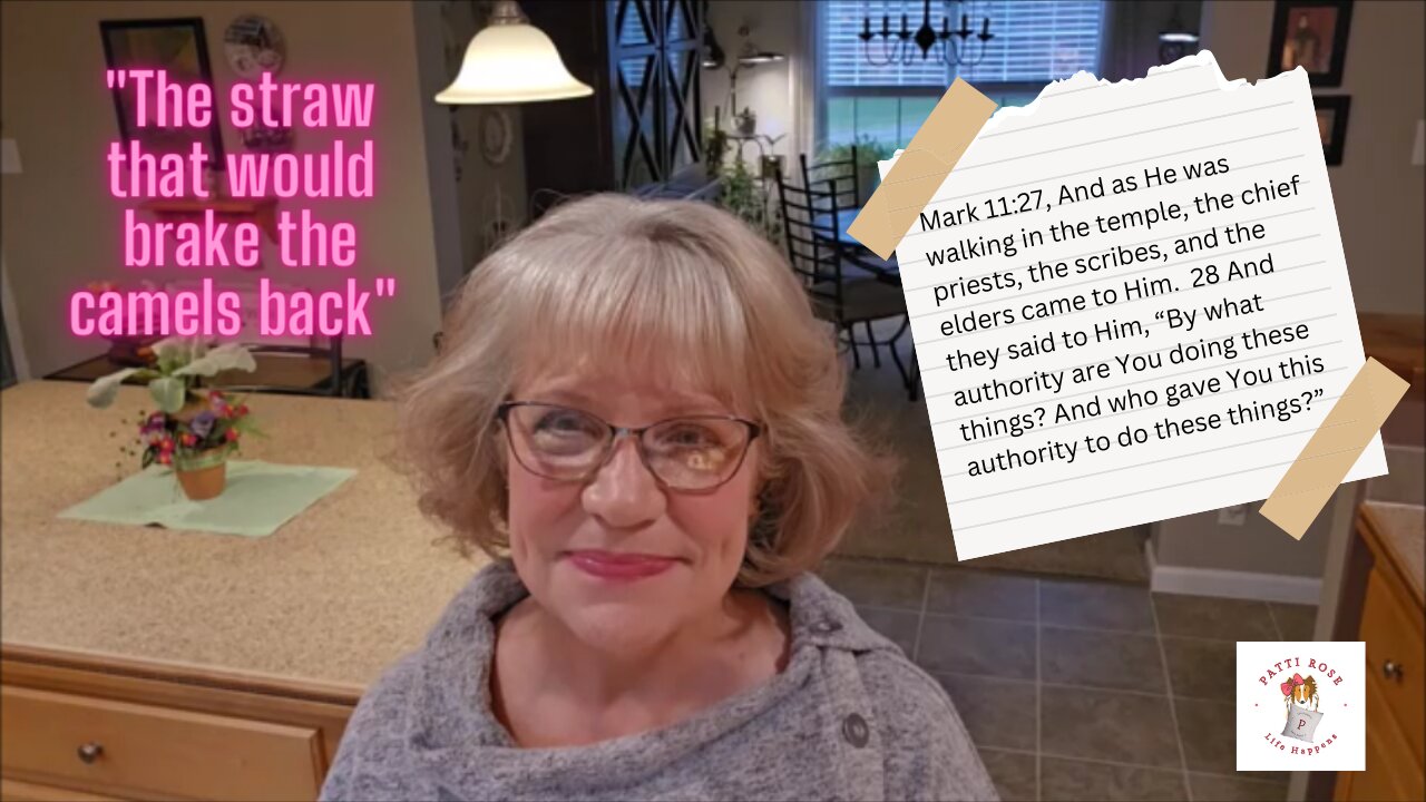 "The straw that would brake the camels back" 3/15/2024