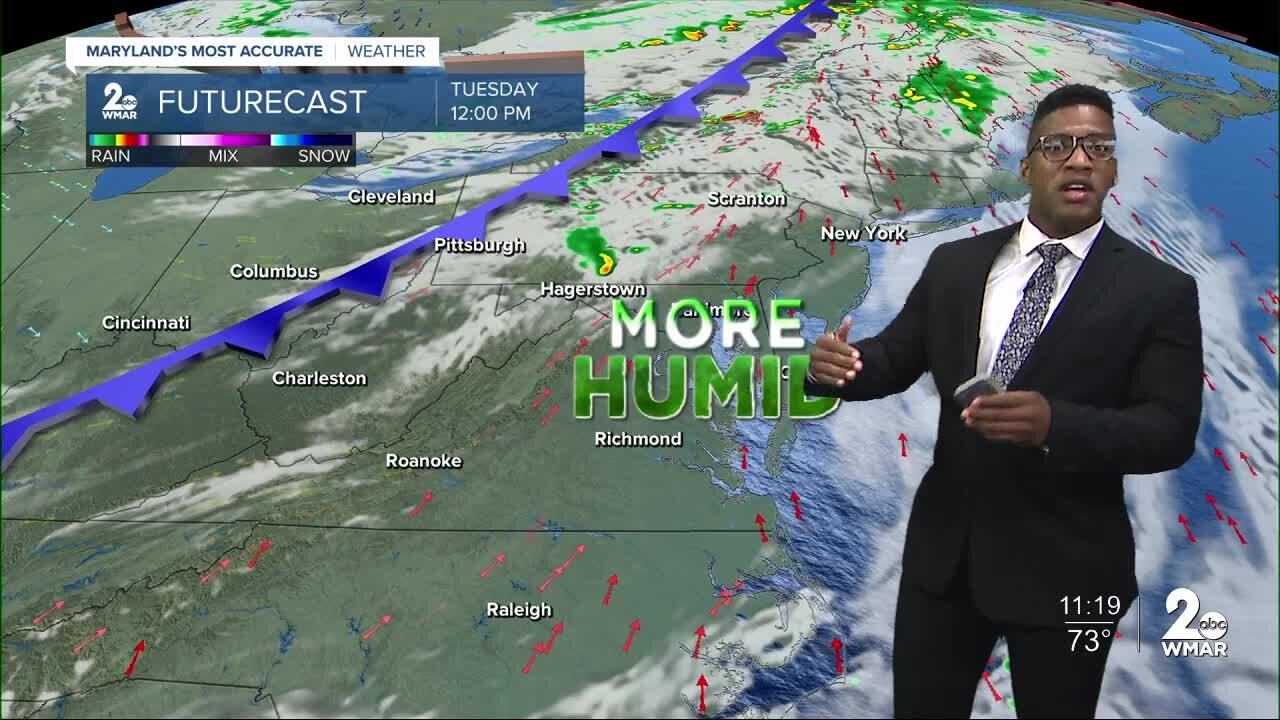 WMAR-2 News Patrick Pete Monday weather