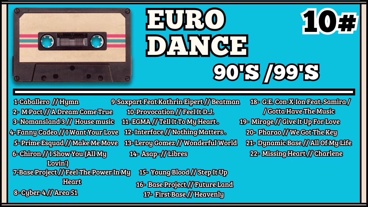 The Best Eurodance (90 a 99) - part 10 | Flashback 90's Eurodance