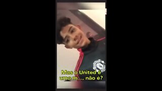 Cristiano Ronaldo Jr chamando o United de M3RD4