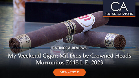 Crowned Heads Mil Días Marranitos E648 LE 2023 Review