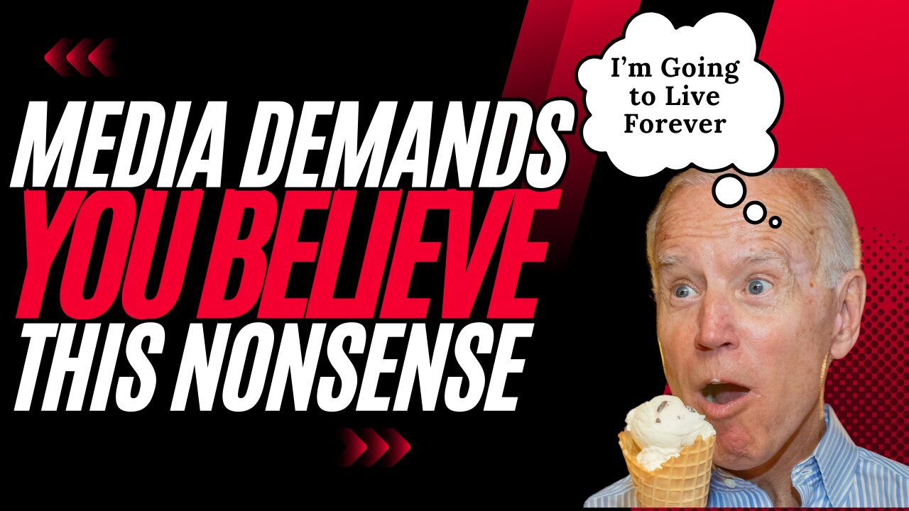 They are trying to CONVINCE you that Biden will Live FOREVER - The DESPERATION is REAL