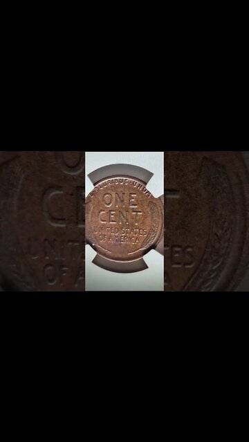 Rare wheat penny error coin! #shorts