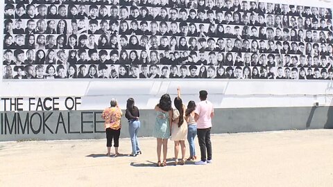 The Face of Immokalee mural displayed in Collier County