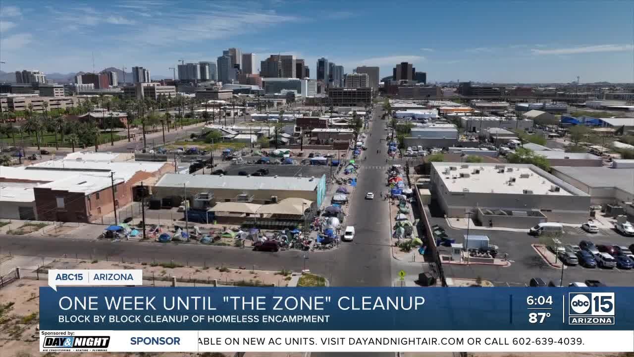 Signs the homeless are beginning to leave The Zone in downtown Phoenix