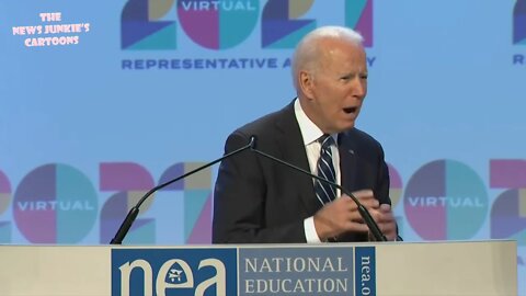 Biden pandering to the trade union teachers.