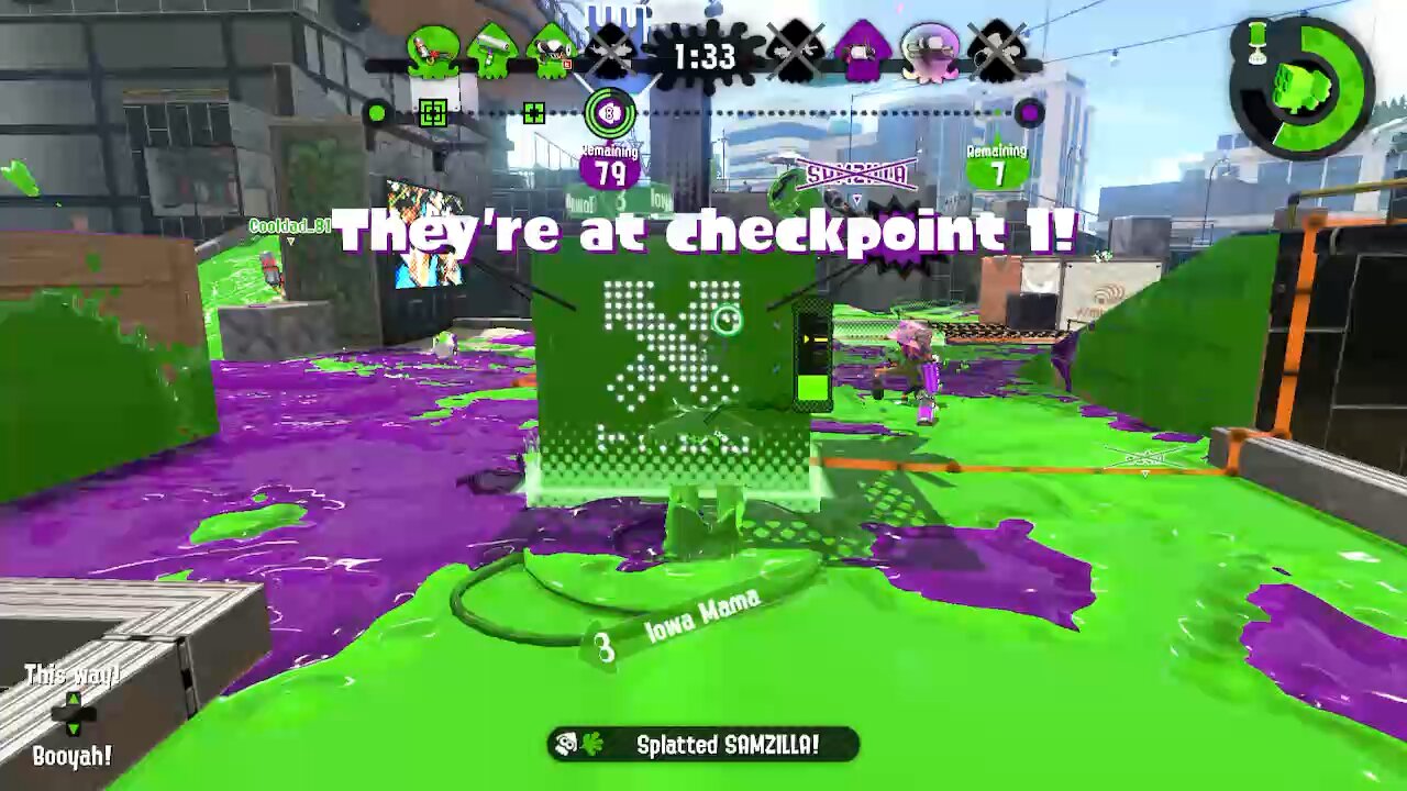 Splatoon2 tower wipe out spray n pray