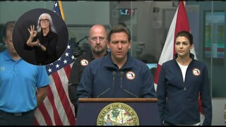 Governor Ron DeSantis talks about Ian recovery efforts in the state