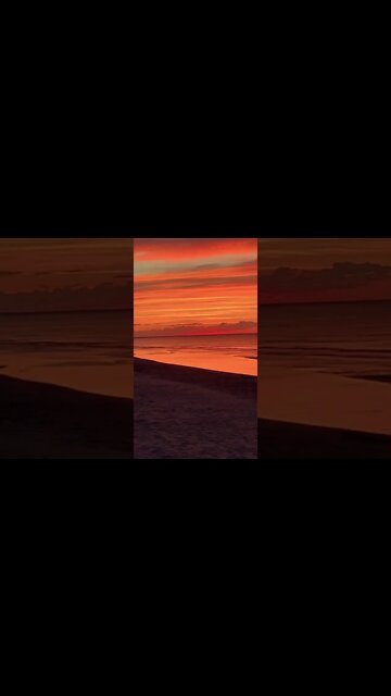 Beautiful golden sky at night