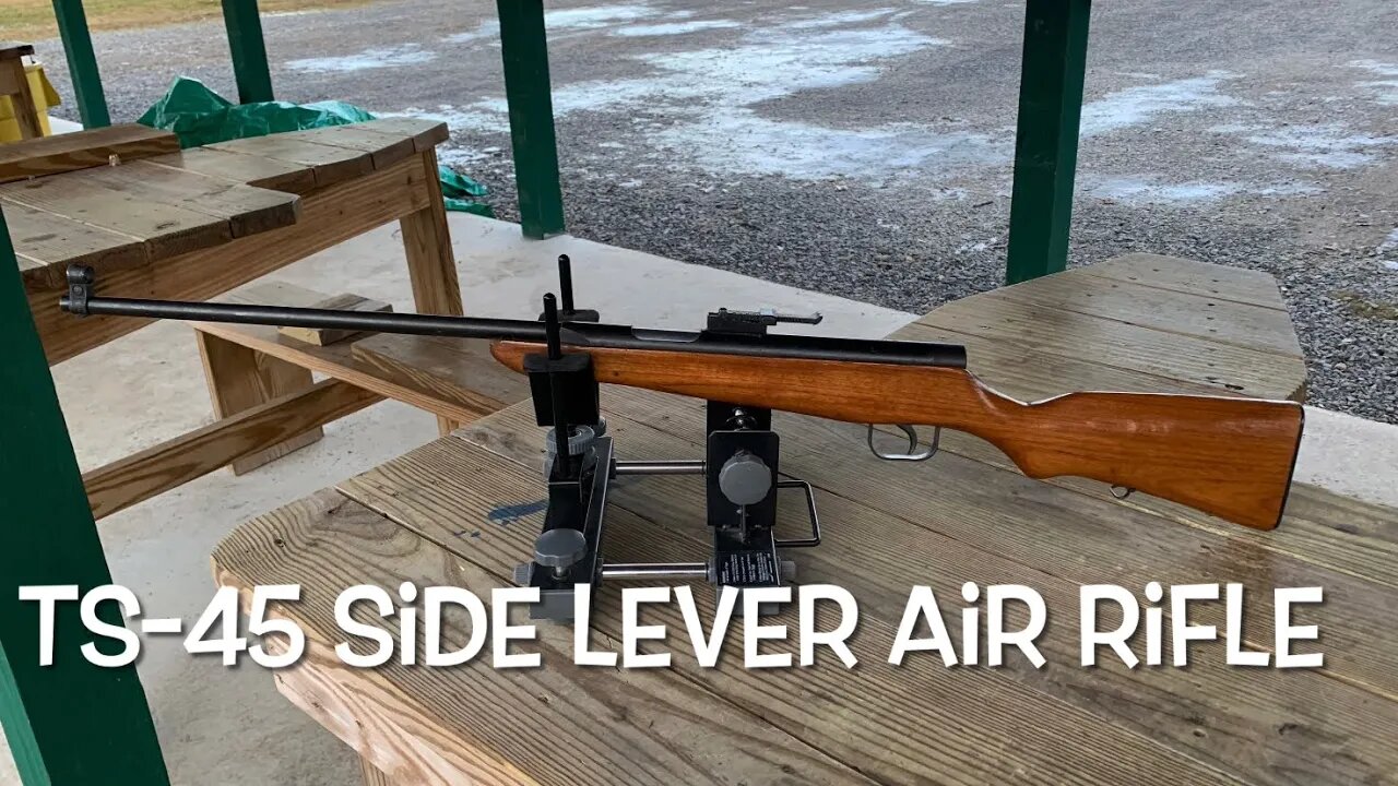 Chinese side lever pellet rifle TS-45 EM-45 first shots